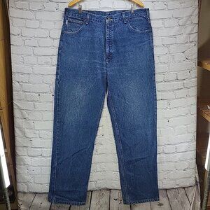 Carhartt Jeans Mens sz 40X34 Blue Denim Work Pants